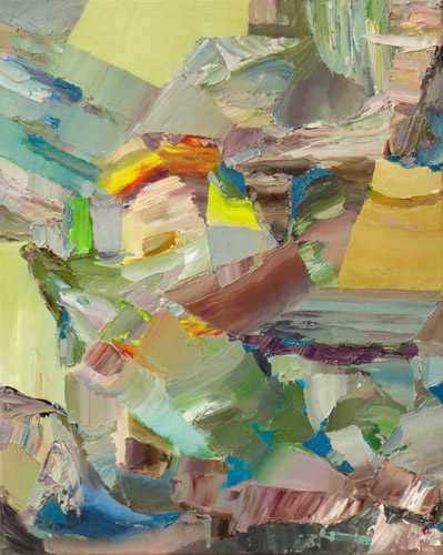 Ohne Titel II, 50 x 40 cm, Oel-LW, 2013